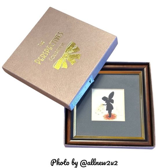 Signed Limited Edition Silhouette Fairy Print in Gorgeous Wood Frame New in box - Picture 2 of 11